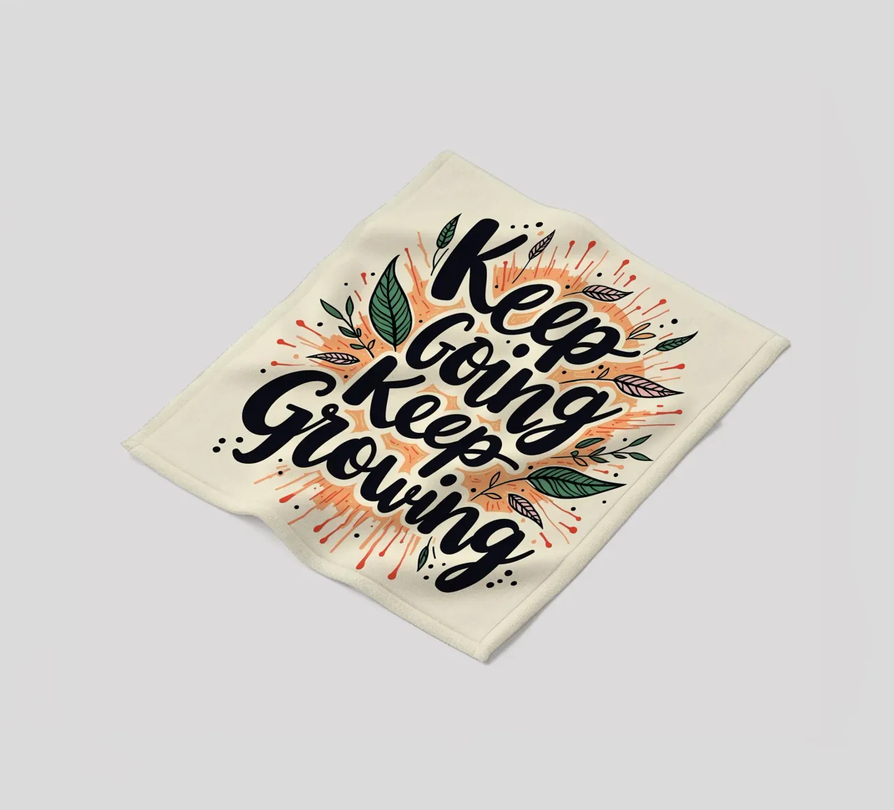 Continuare ad andare avanti, continuare a crescere coperta in pile da inspirational quote
