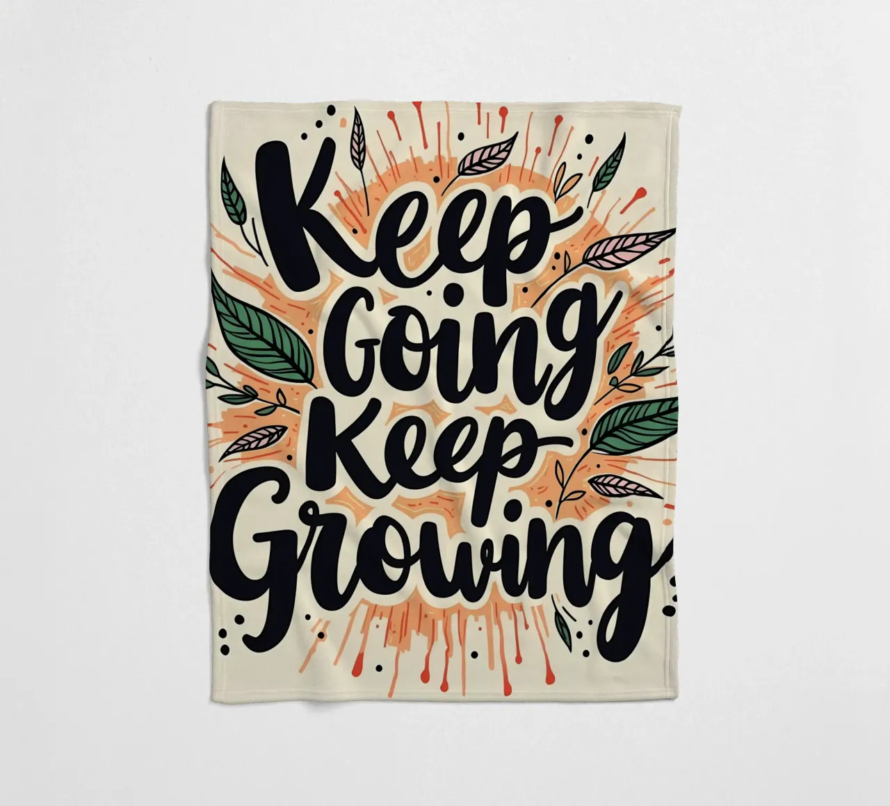 Continuare ad andare avanti, continuare a crescere coperta in pile da inspirational quote