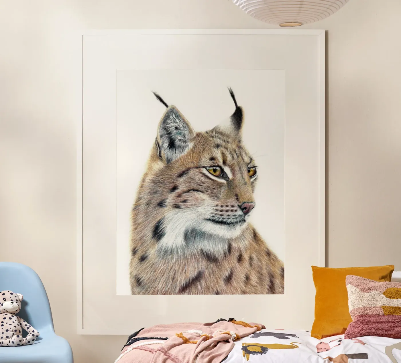 Serene Watcher poster van Cheryl Rahman Art