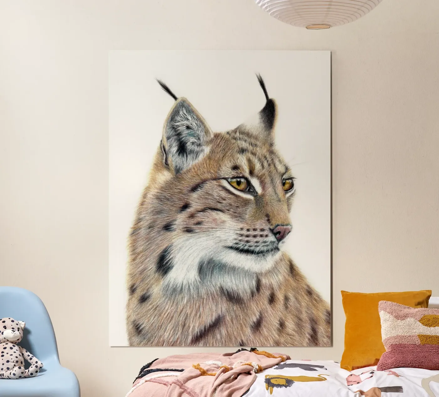 Serene Watcher poster van Cheryl Rahman Art