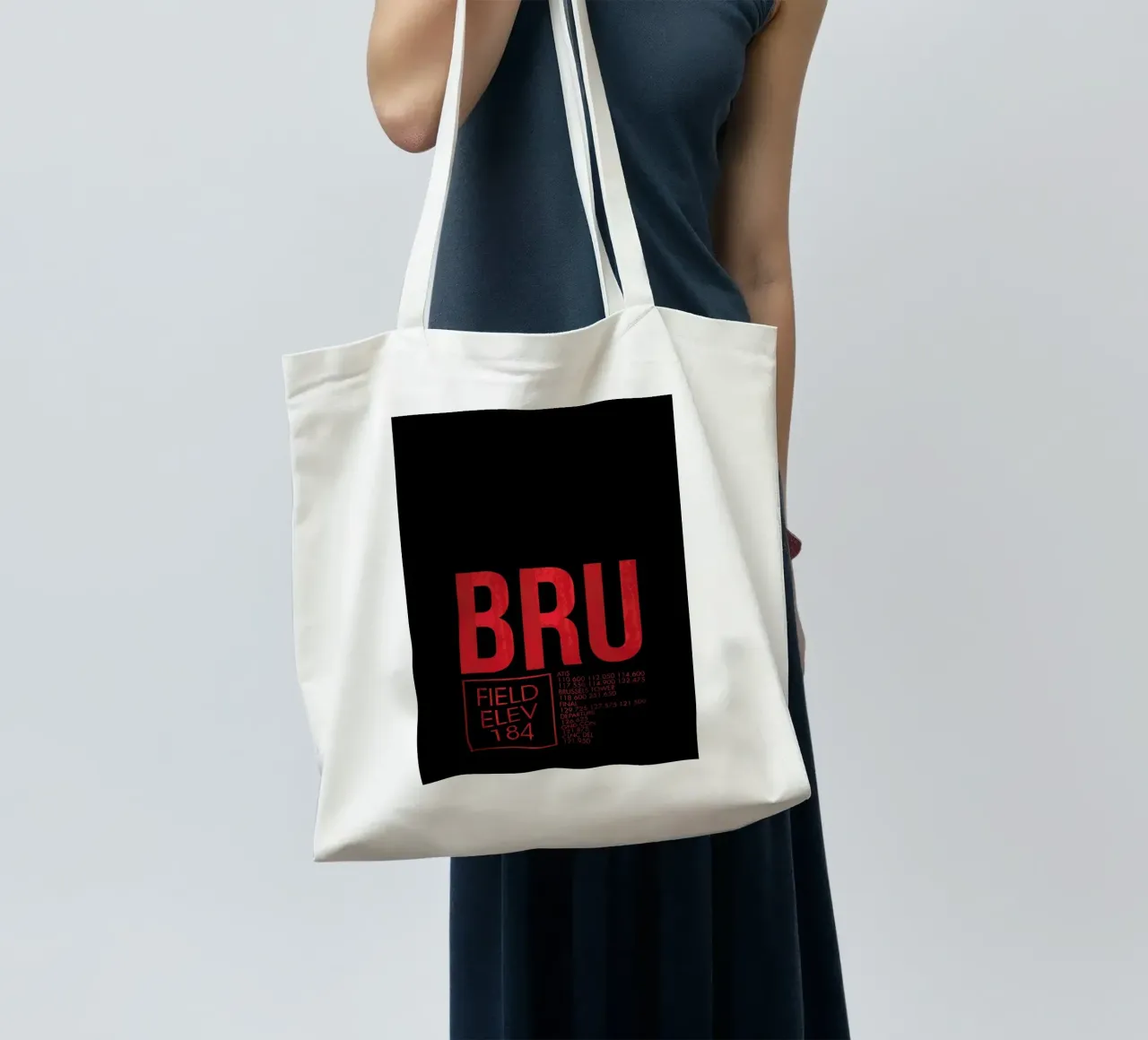 BRU Brussel borsa in juta da 08left
