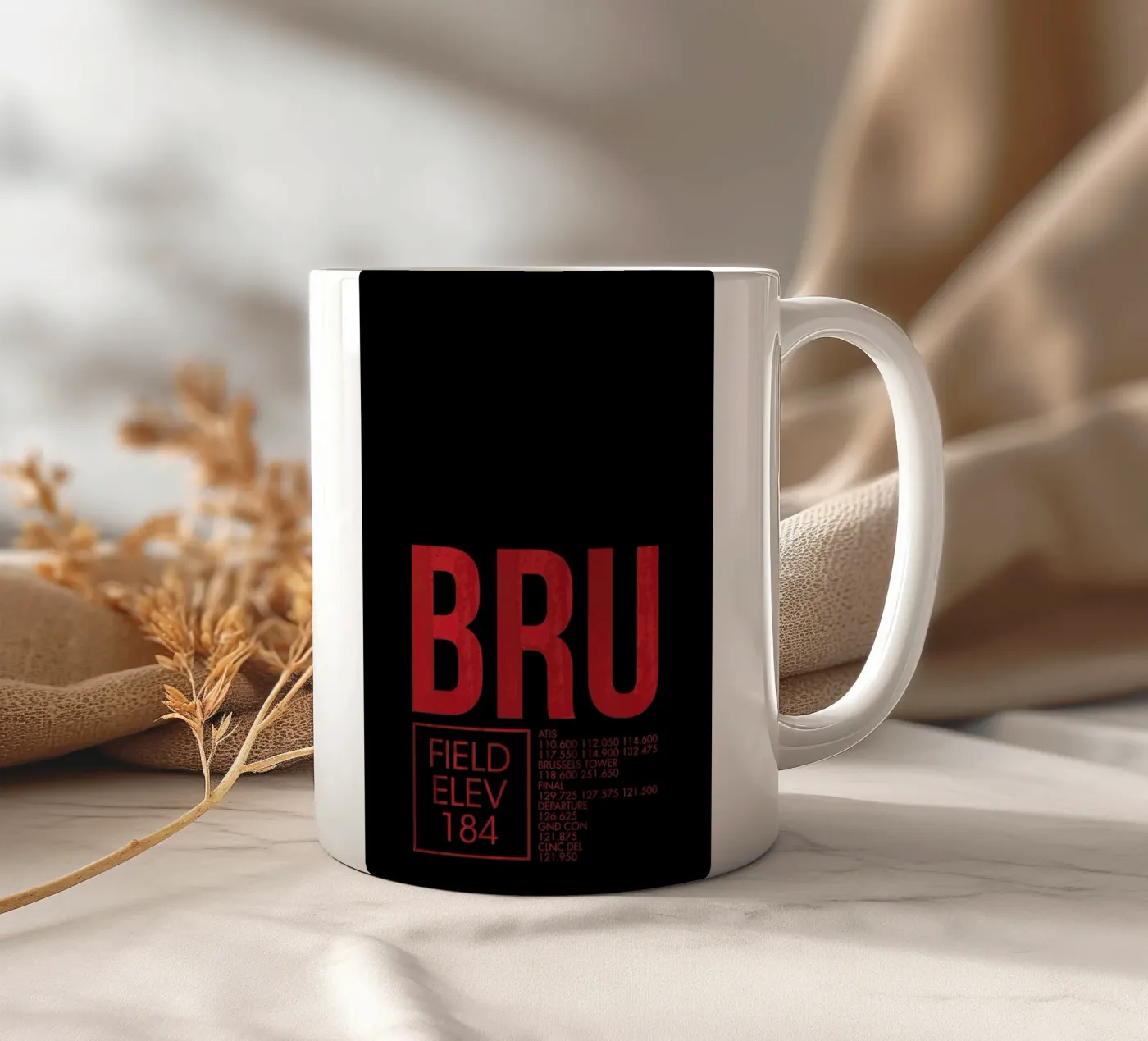 BRU Brussel ceramic mug by 08left