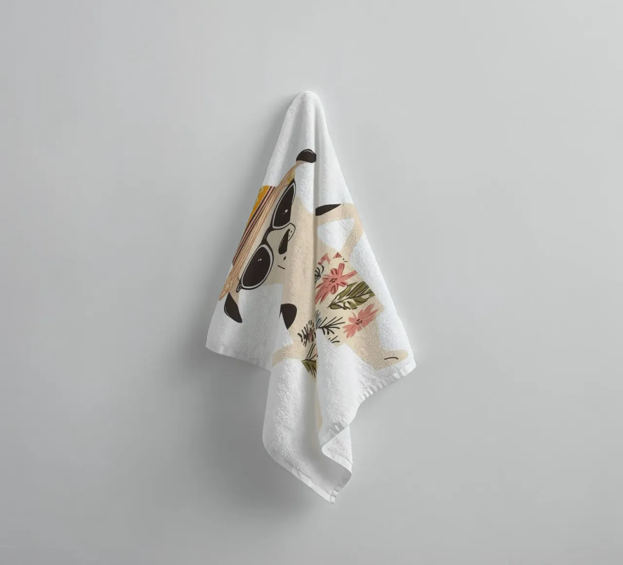 Dalmatian Stylé towel by So Cute Land - Affiches et posters