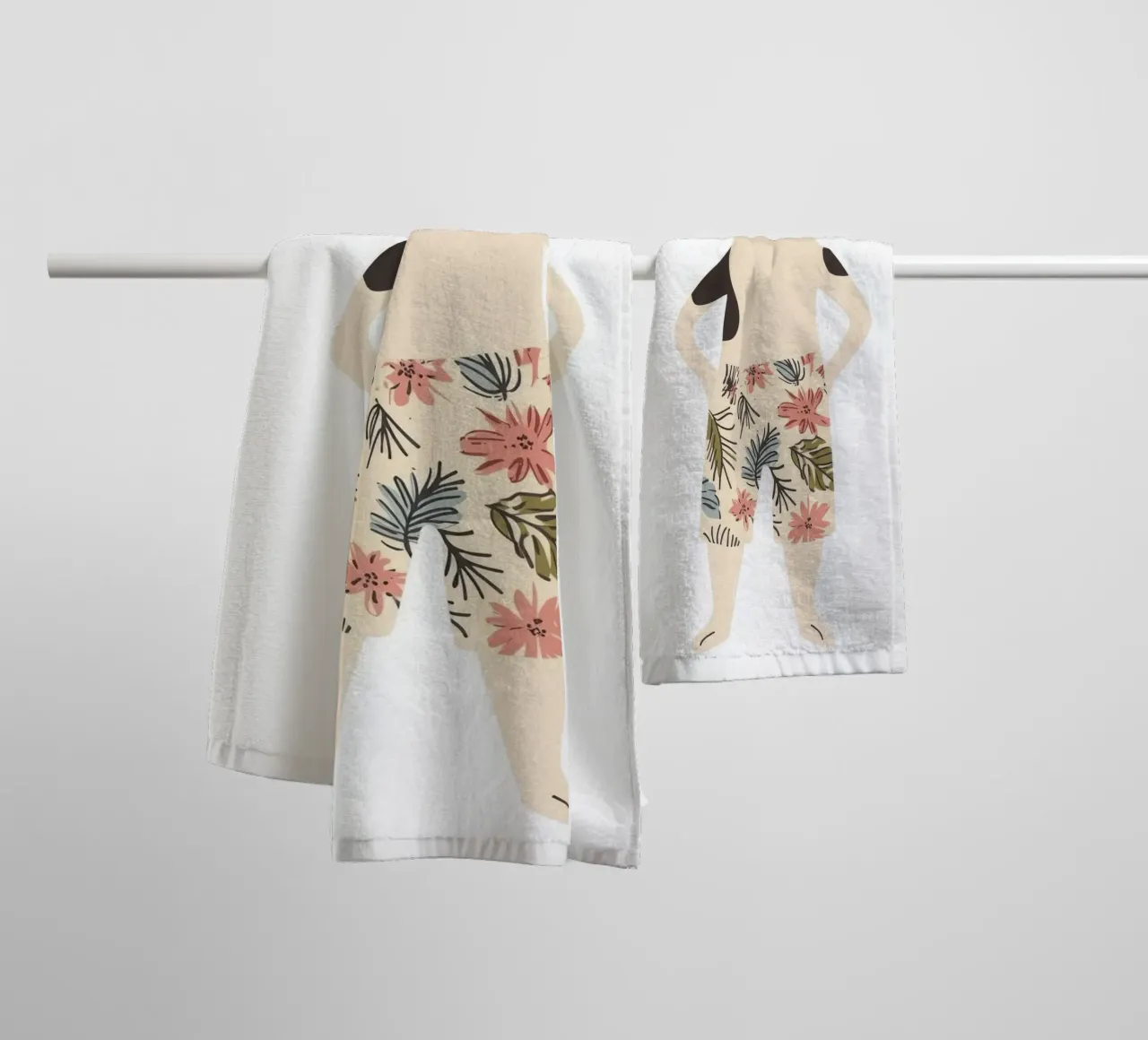 Dalmatian Stylé towel by So Cute Land - Affiches et posters