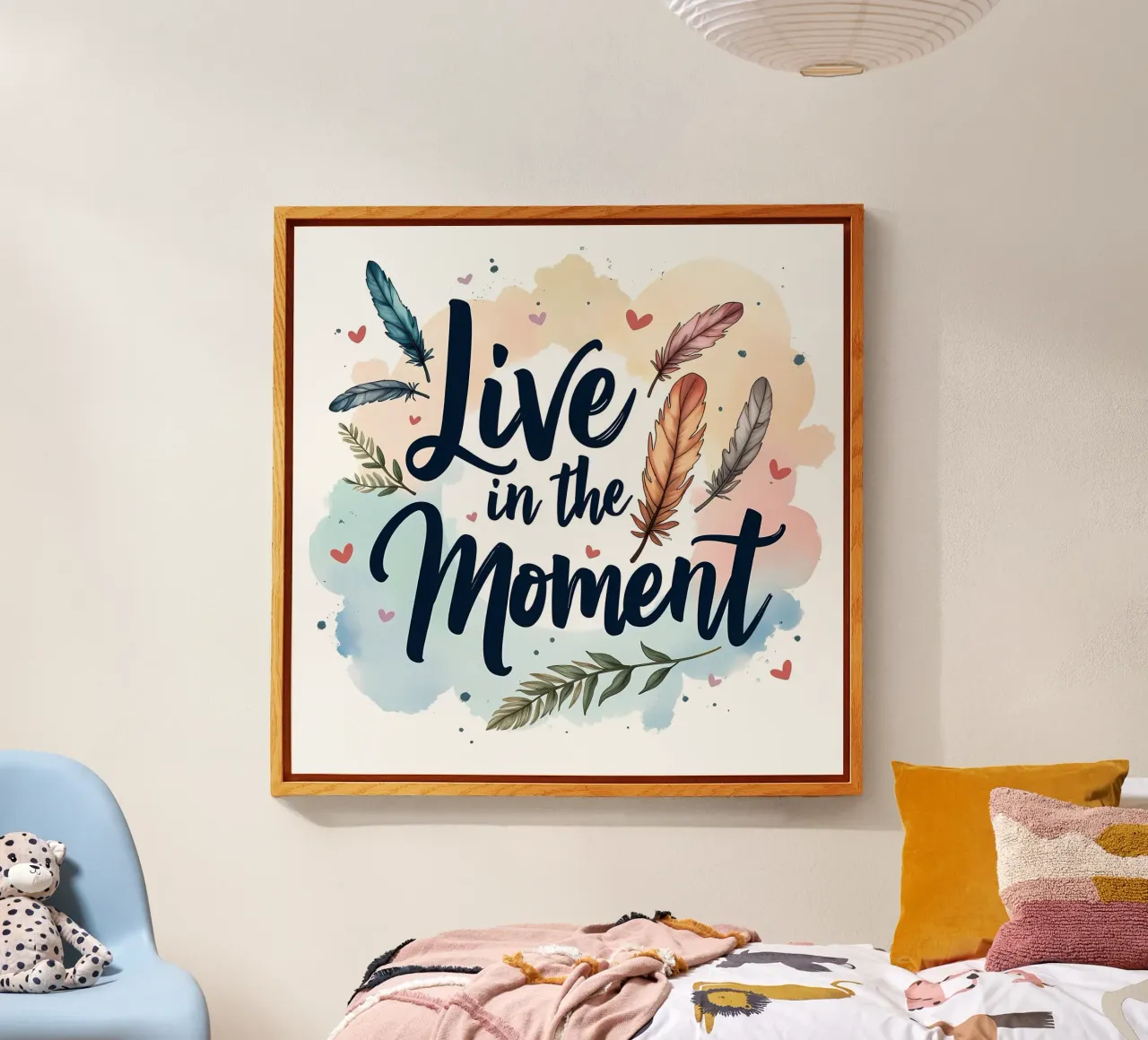 Vivere il momento plexiglass da inspirational quote