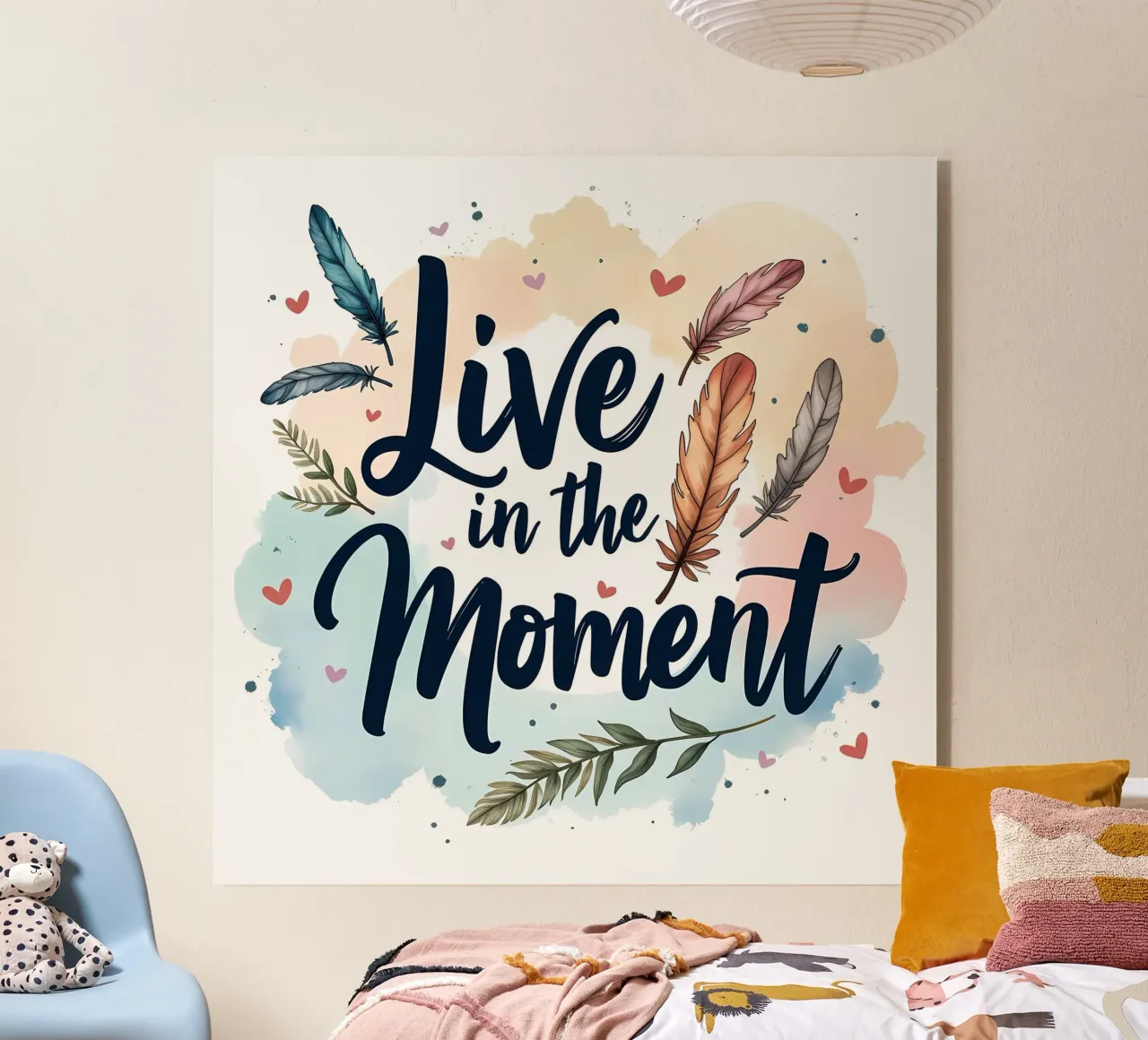 Vivere il momento plexiglass da inspirational quote