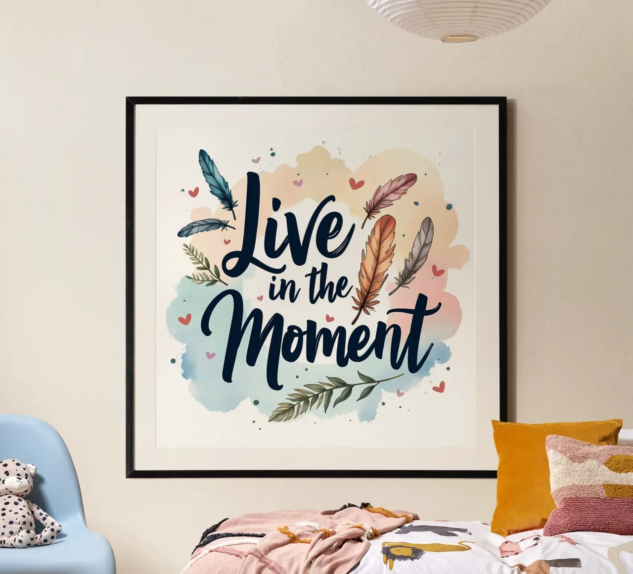 Vivere il momento poster da inspirational quote