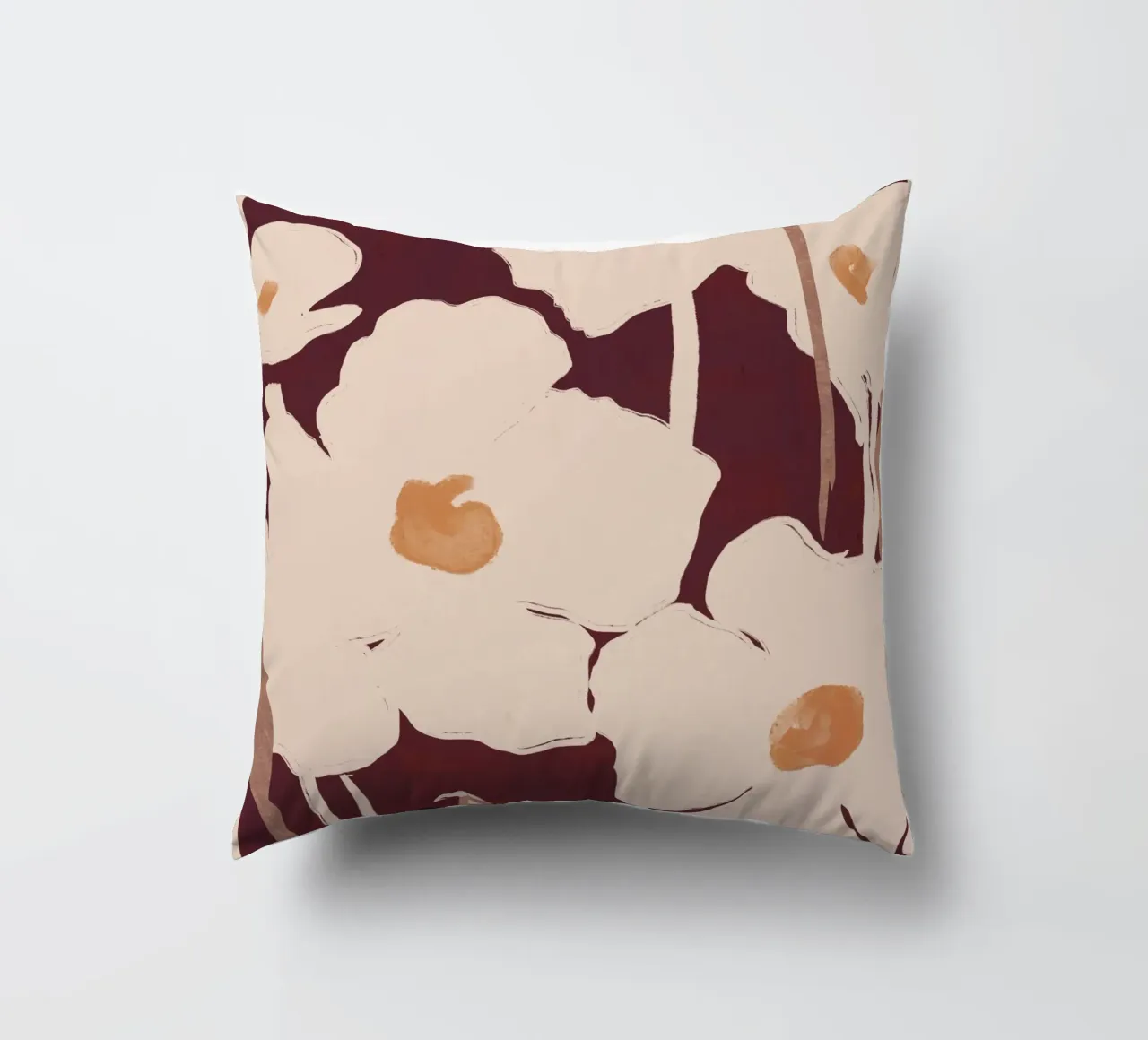 Fiori astratti 10 cuscino da ThingDesign