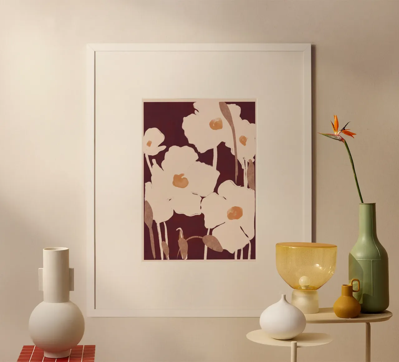 Flores abstractas 10 poster de ThingDesign