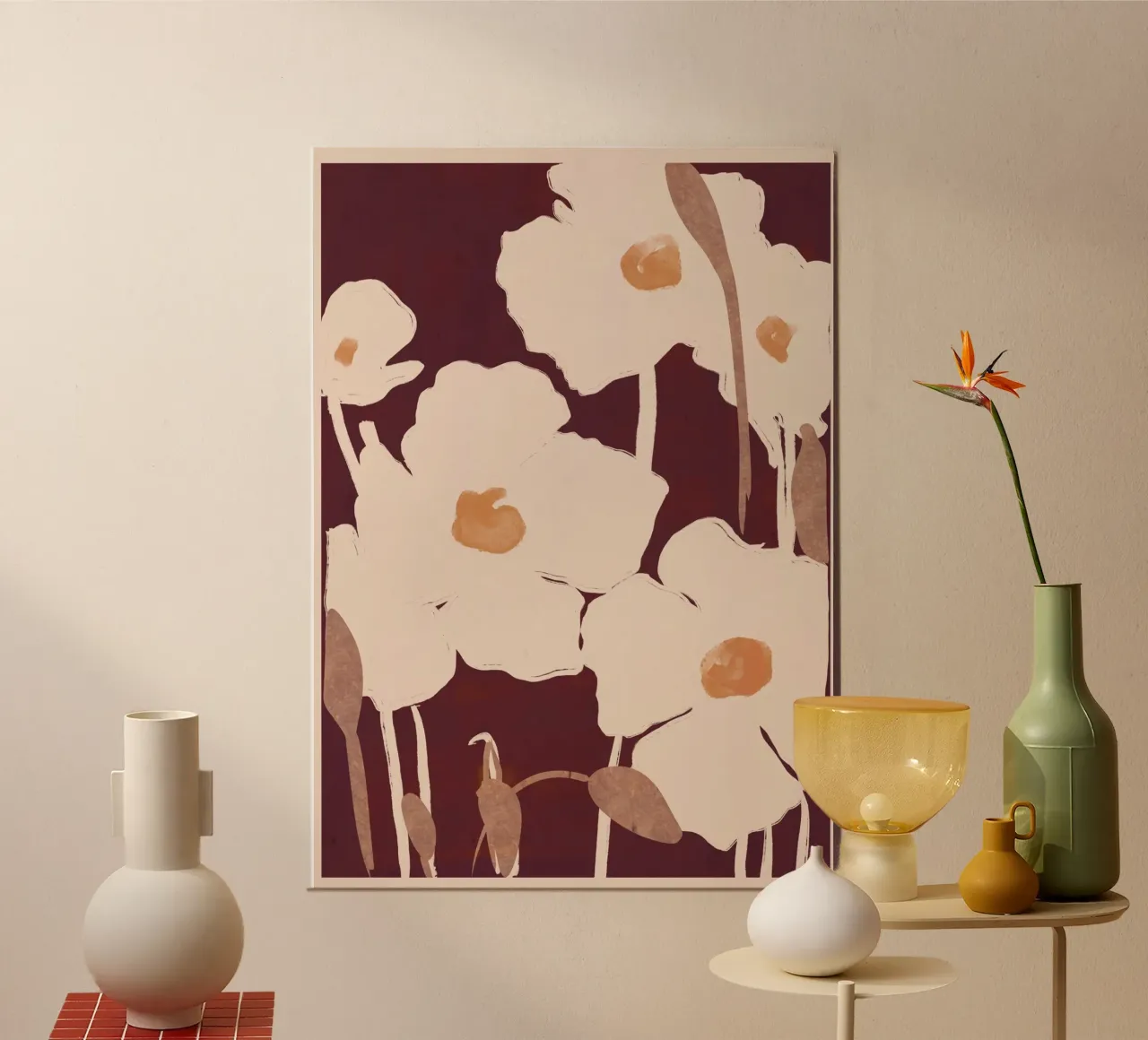 Flores abstractas 10 poster de ThingDesign