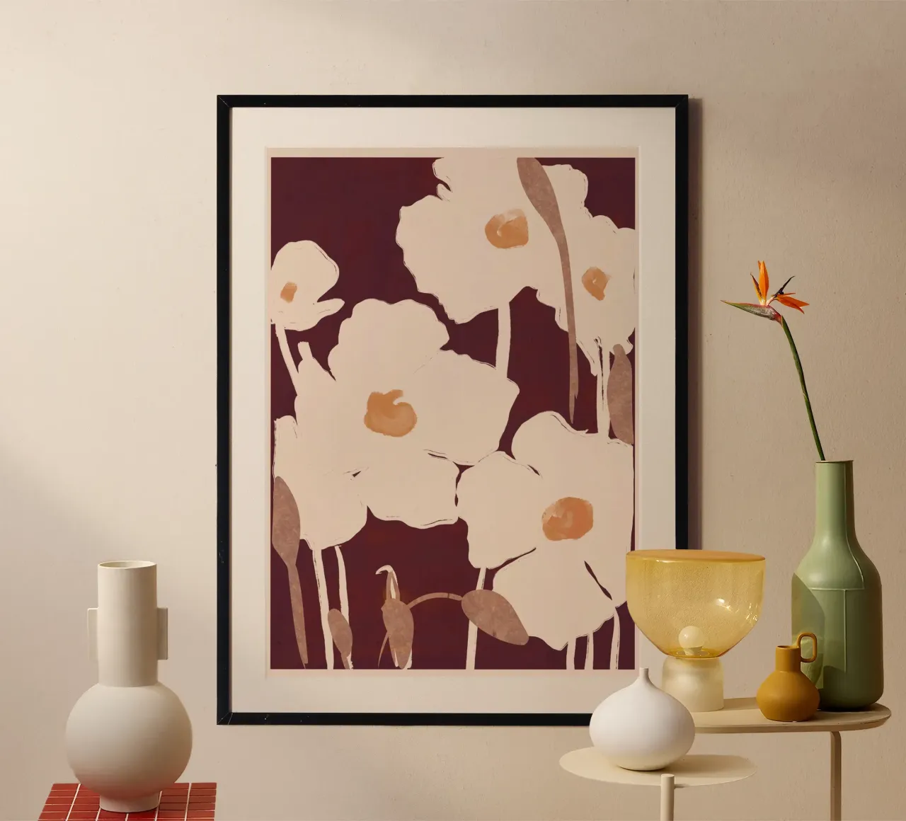 Flores abstractas 10 poster de ThingDesign