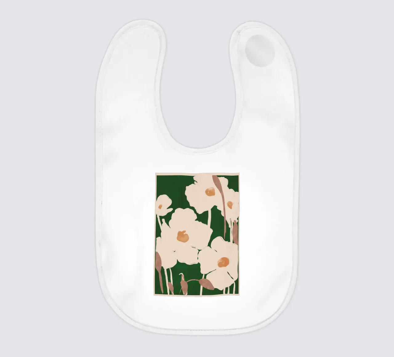 Fleurs abstraites 9 bavoir de ThingDesign