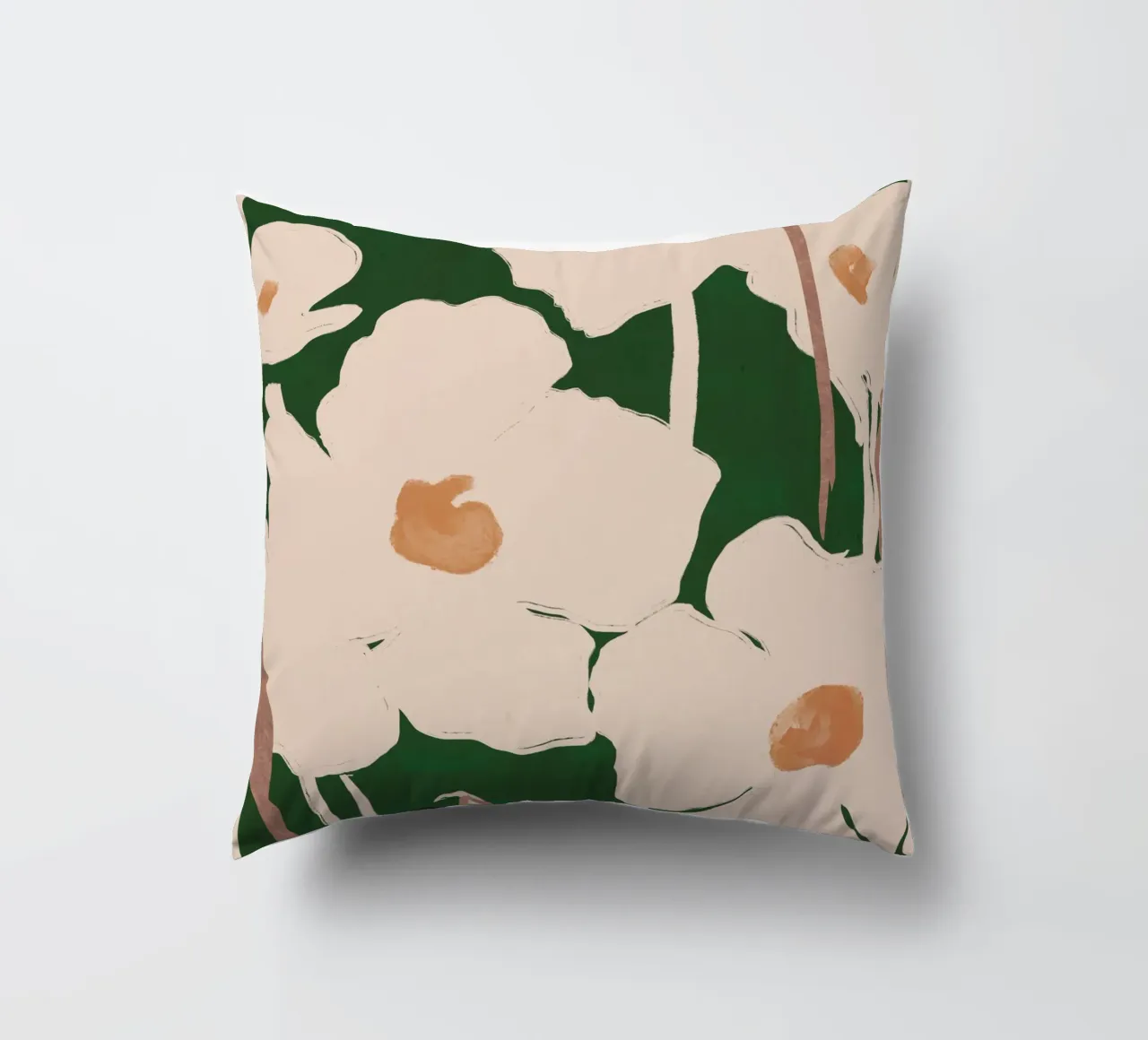 Fiori astratti 9 cuscino da ThingDesign