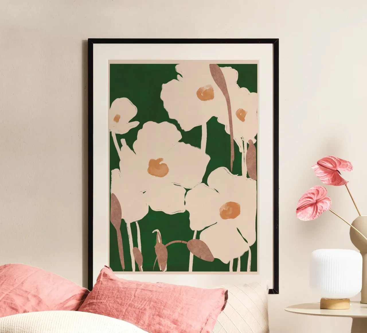 Flores abstractas 9 poster de ThingDesign
