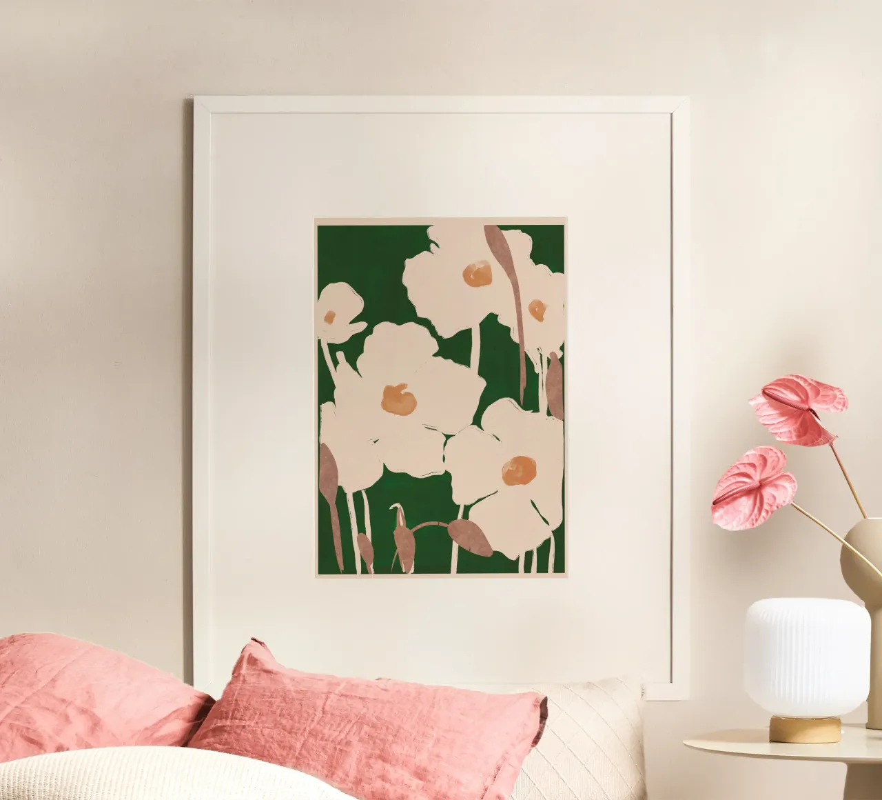 Flores abstractas 9 poster de ThingDesign