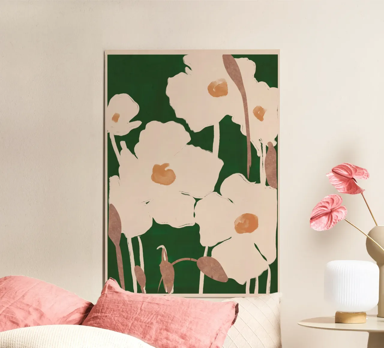 Flores abstractas 9 poster de ThingDesign