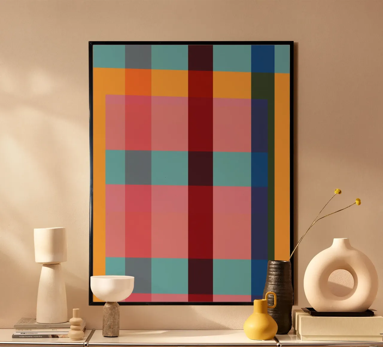 geometric abstract 263 poster by Gaite