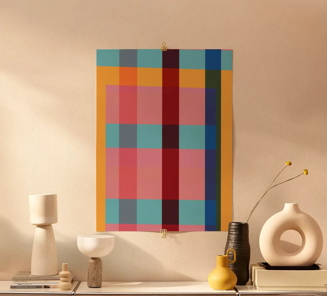 geometric abstract 263 poster by Gaite