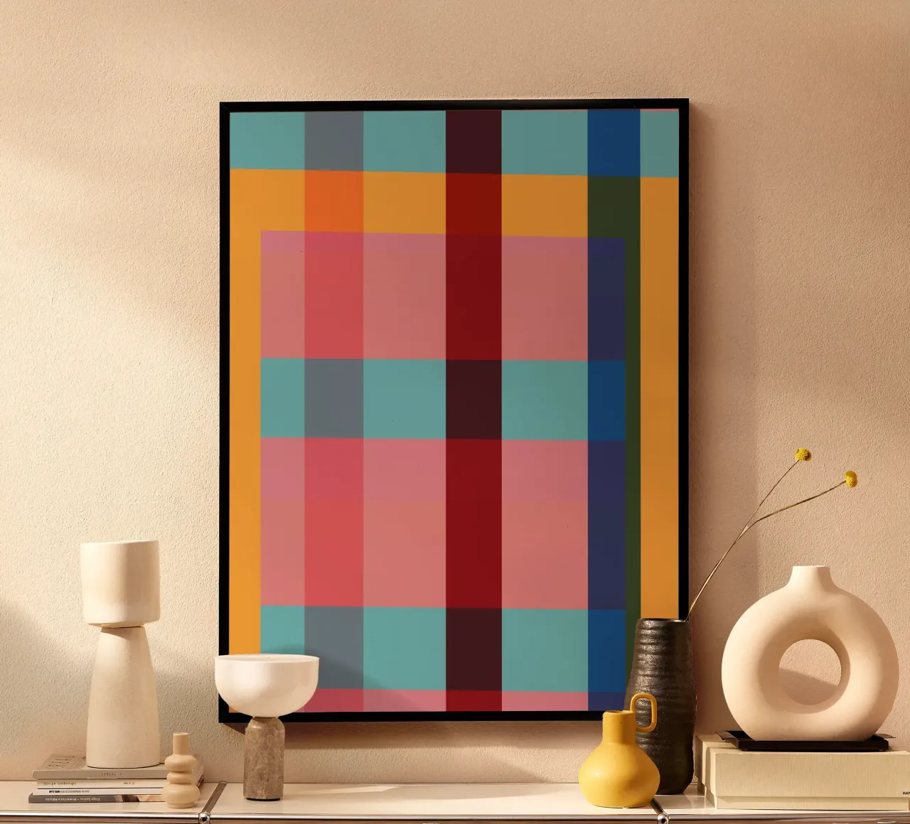 geometric abstract 263 poster by Gaite