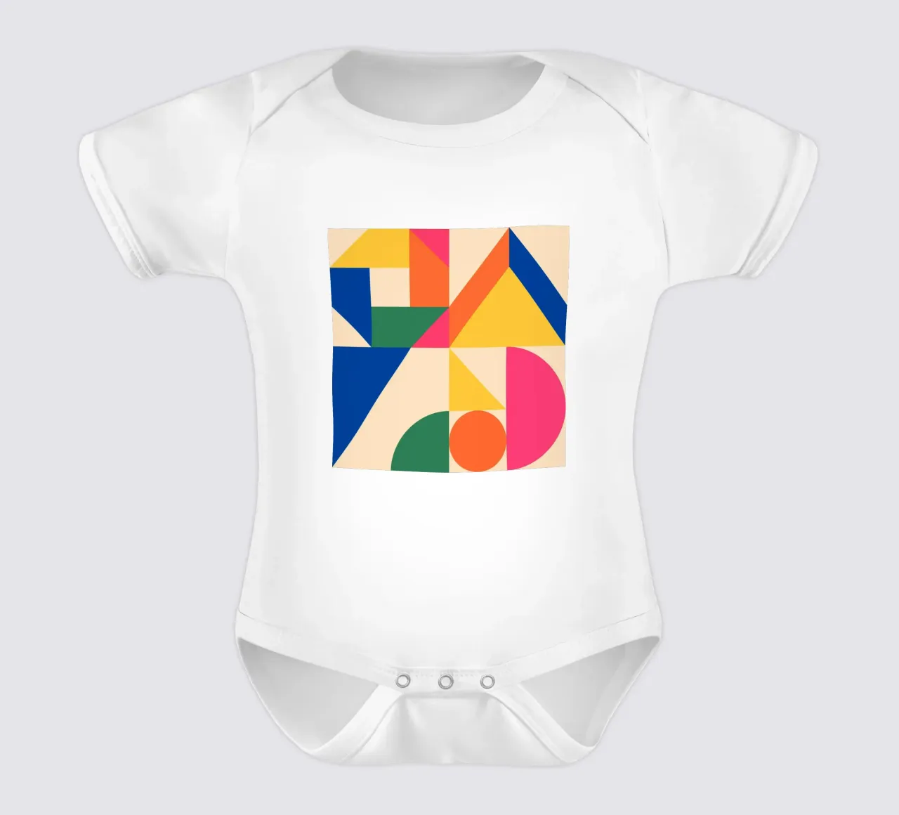 Forme geometriche 225 body neonato maniche corte da Gaite