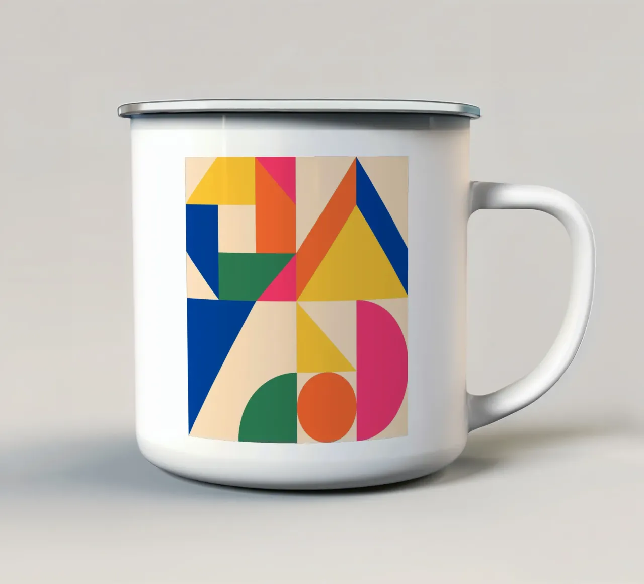 Forme geometriche 225 tazza in smalto da Gaite
