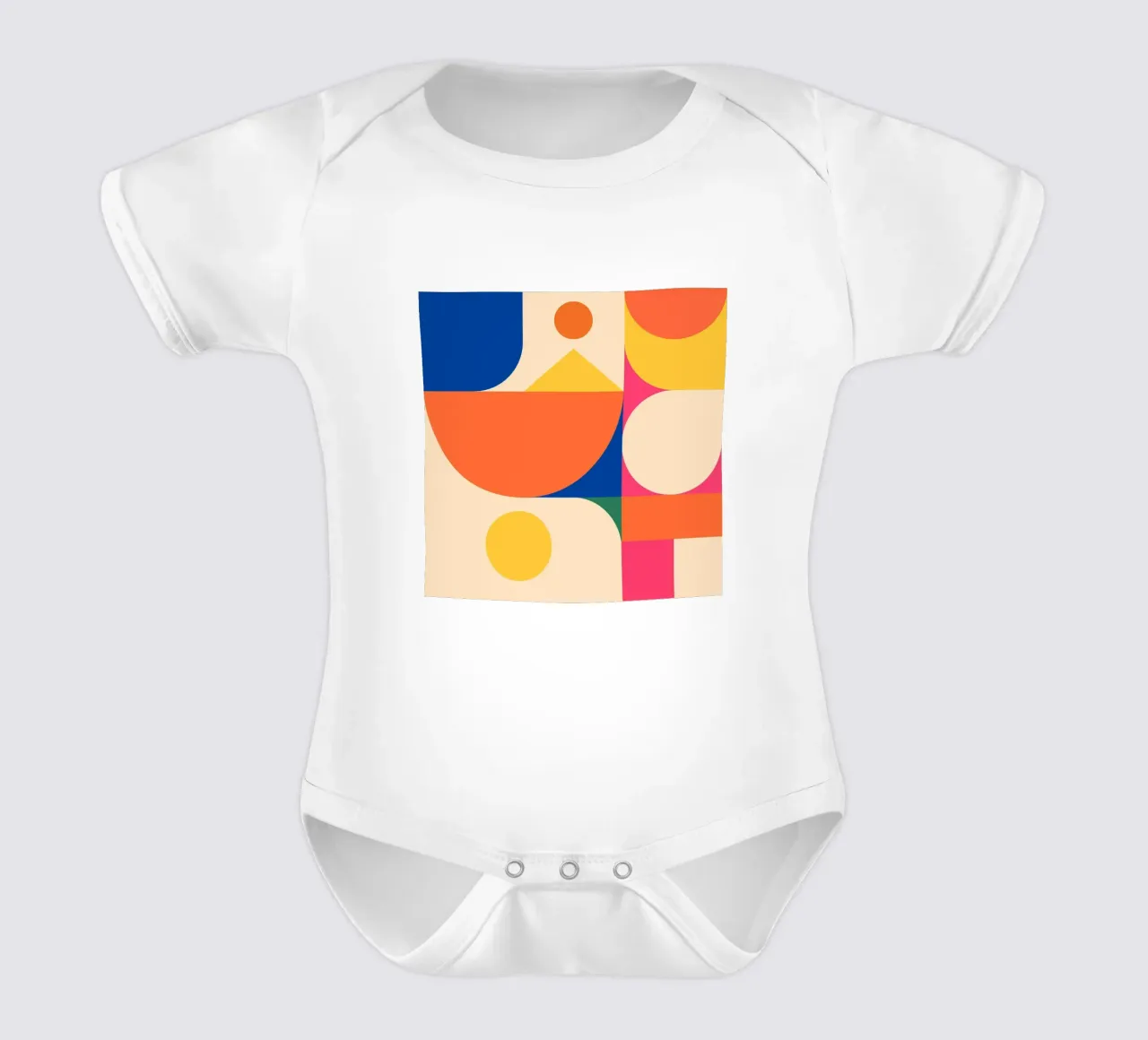 Forme geometriche 226 body neonato maniche corte da Gaite