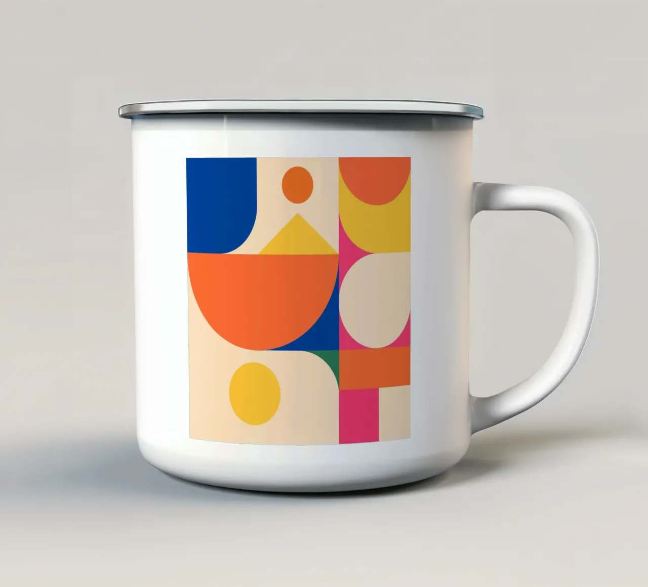 Forme geometriche 226 tazza in smalto da Gaite