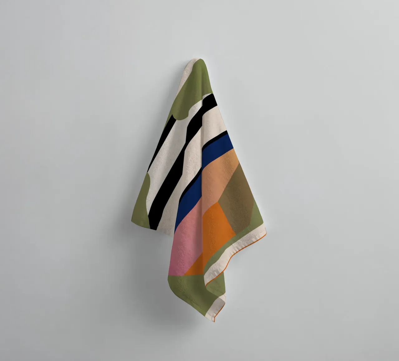 Geometric Abstract Vase 3 towel by Gaite