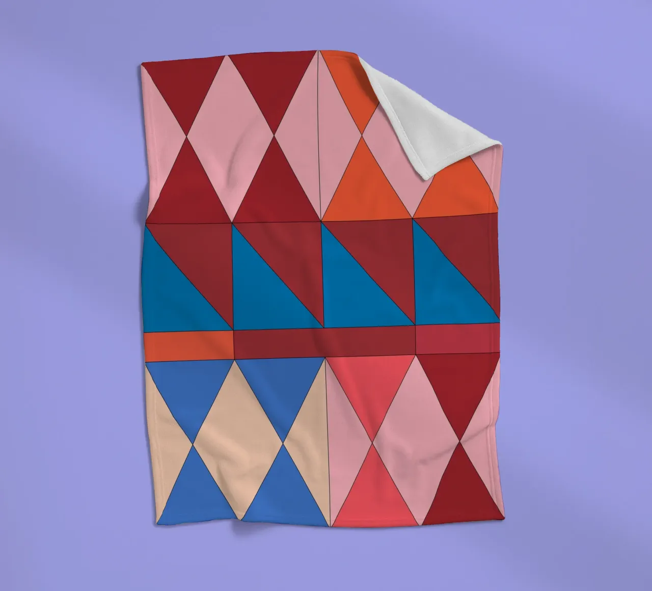 Geometric Abstraction 249 fleece blanket by Gaite