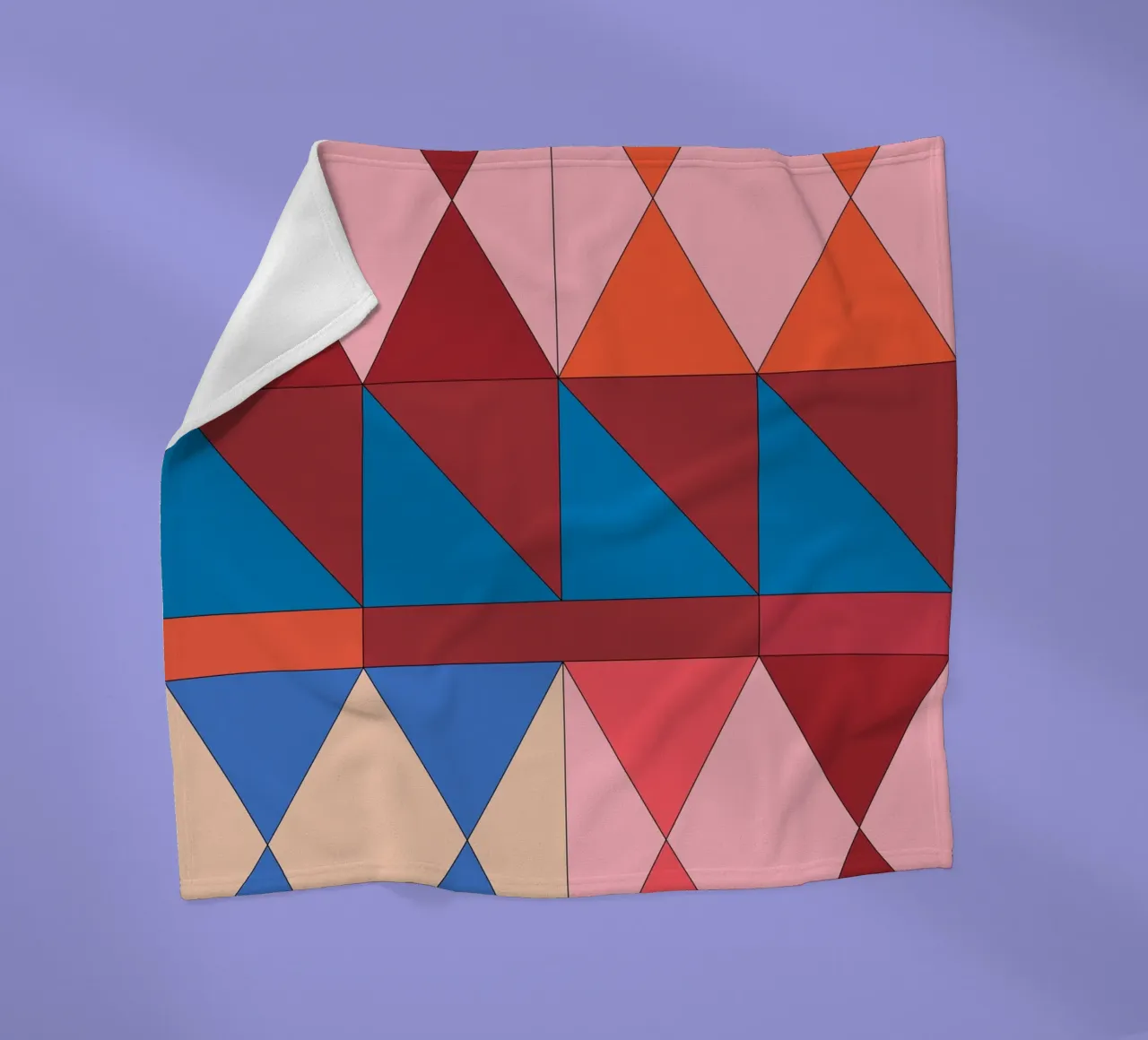 Geometric Abstraction 249 fleece blanket by Gaite