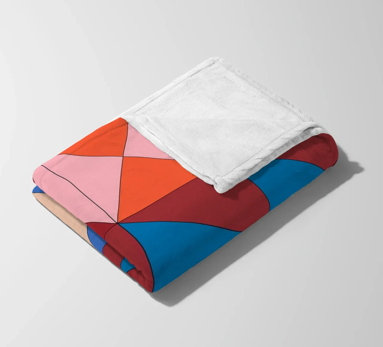 Geometric Abstraction 249 fleece blanket by Gaite