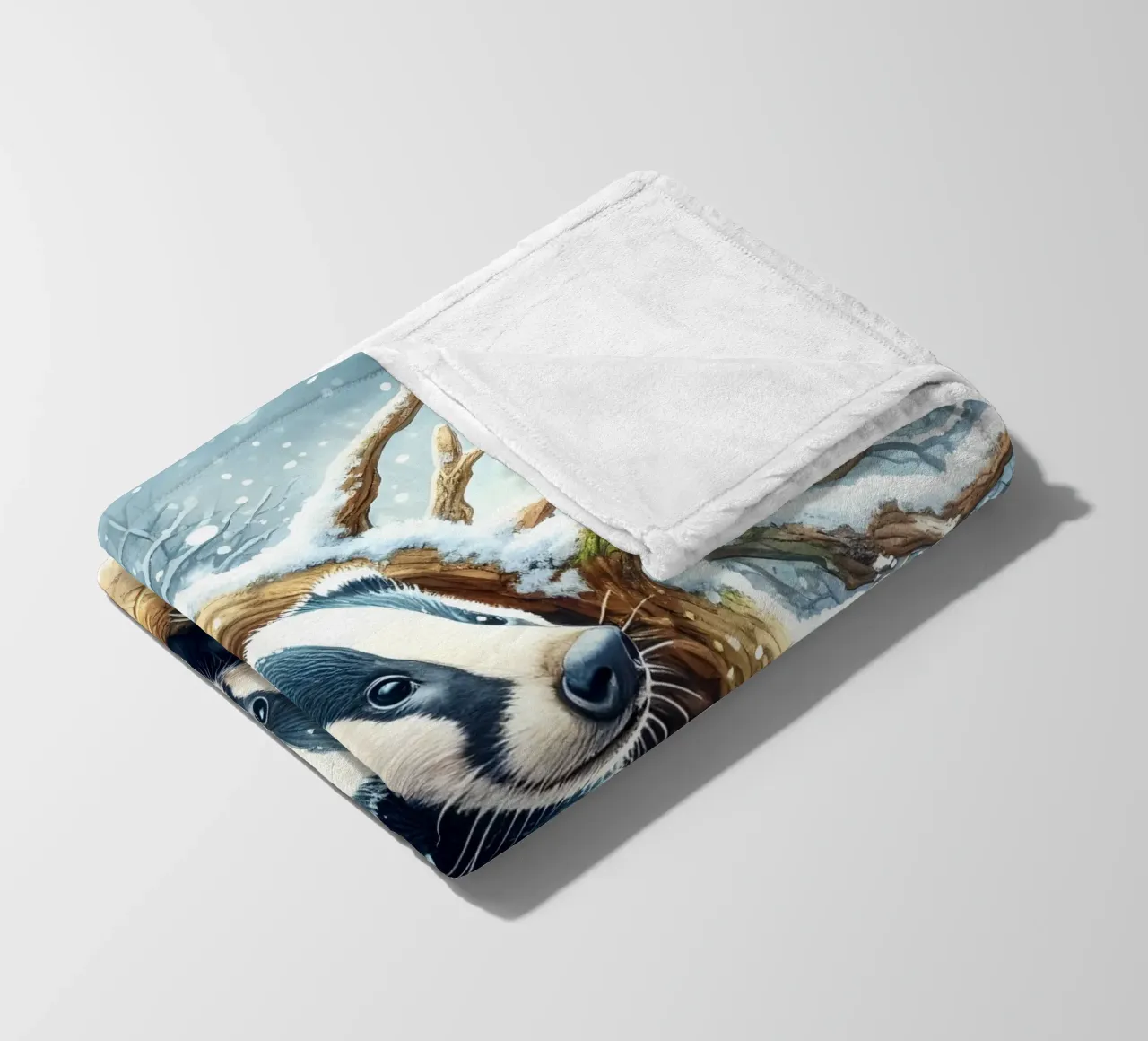 Kerstdassen fleecedeken van ARTOMATIC