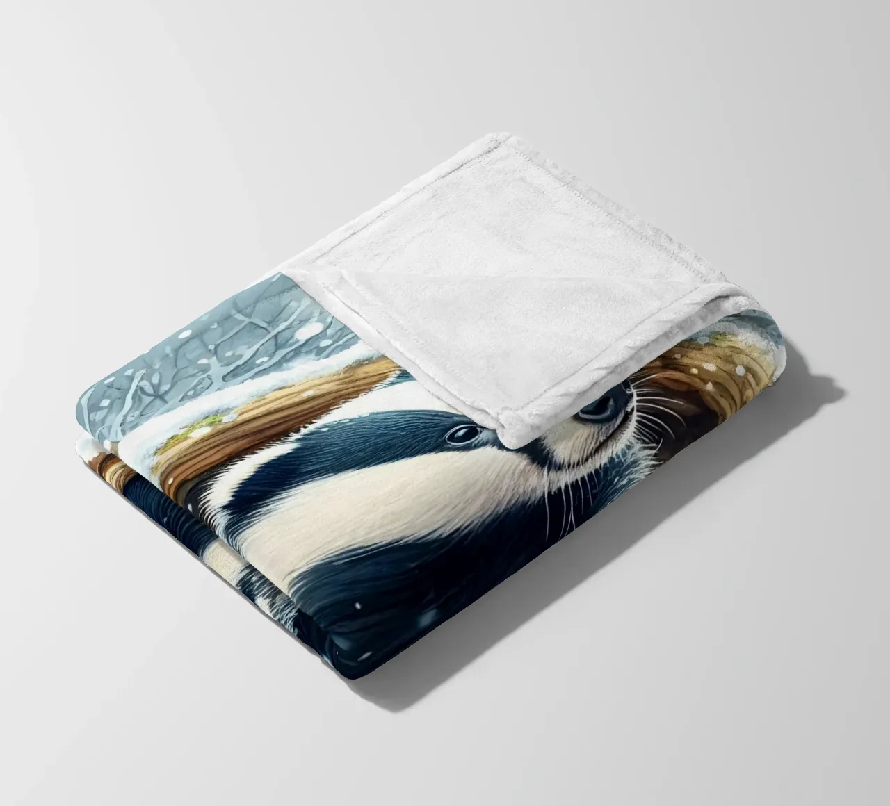 Kerstdassen fleecedeken van ARTOMATIC