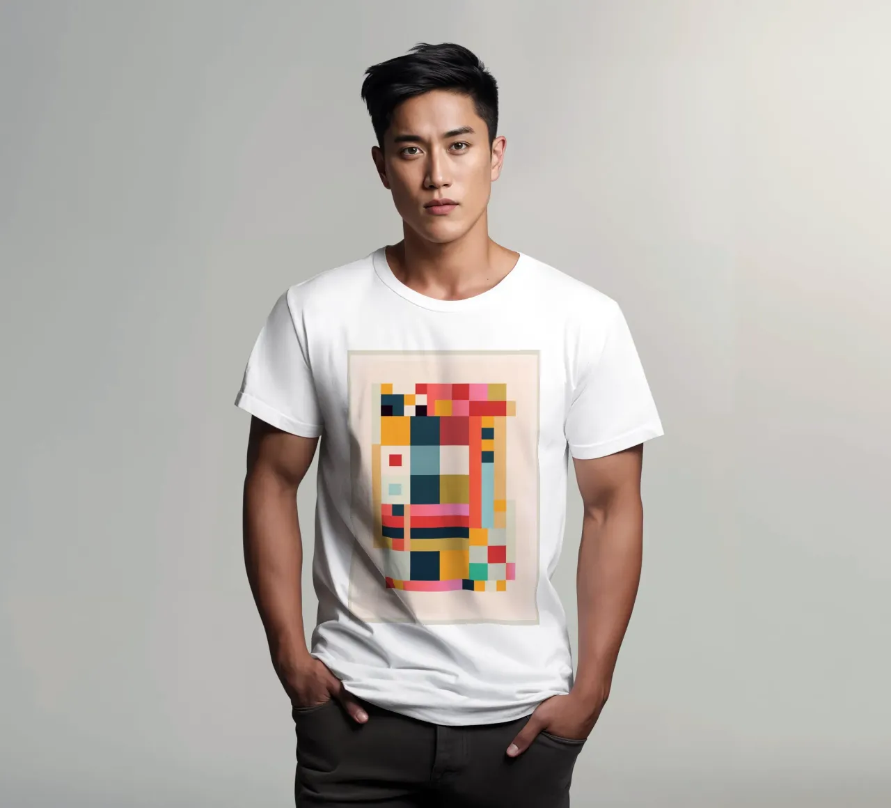 Geometric Abstraction 216 t-shirt by Gaite