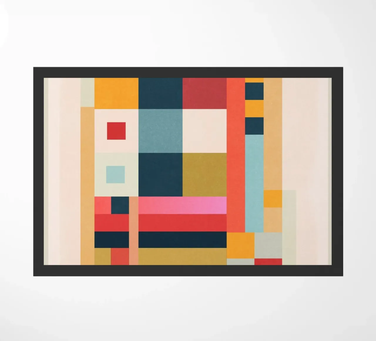 Geometric Abstraction 216 doormat by Gaite