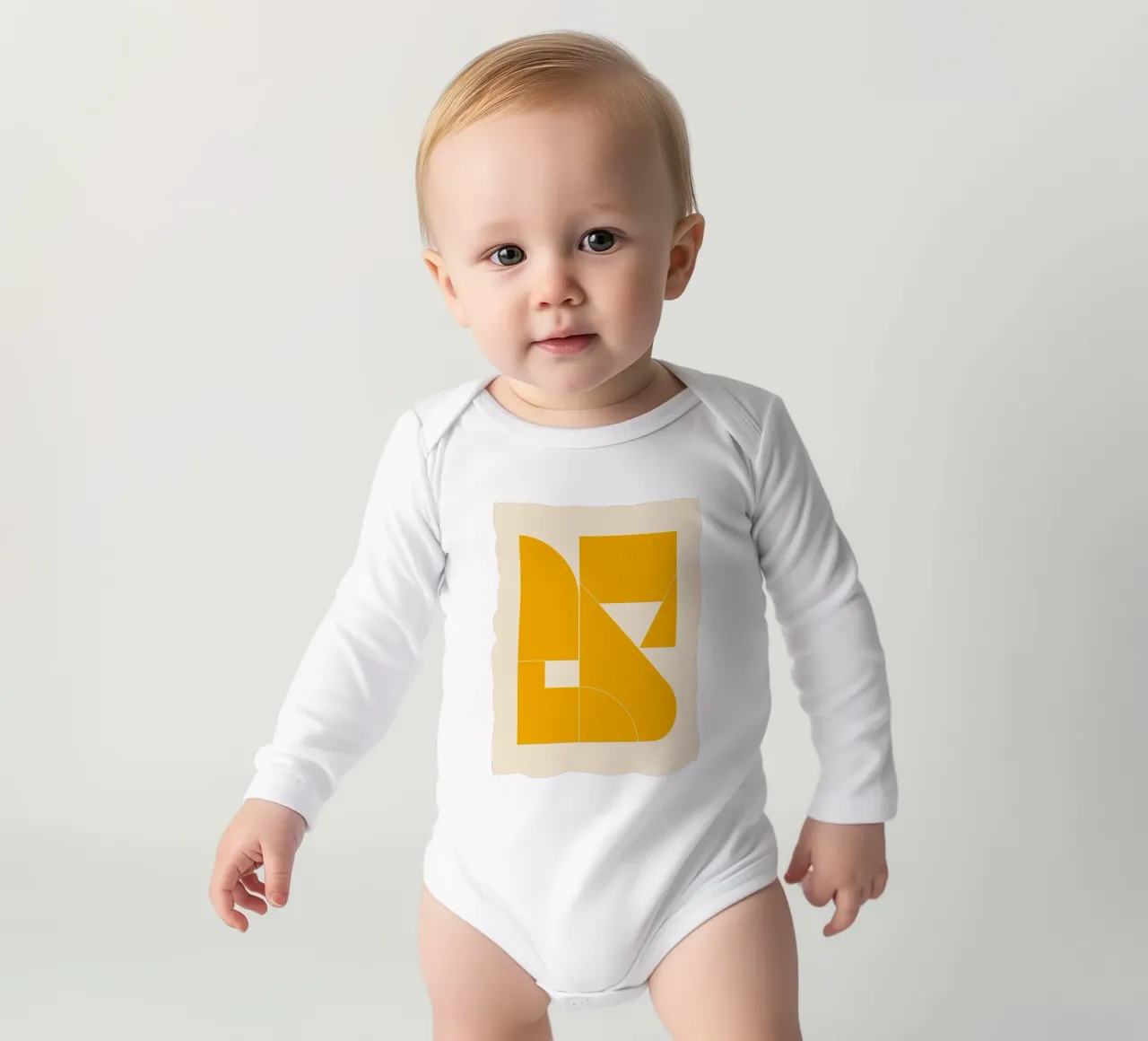 Minimalist 33 long-sleeve baby romper by Gaite
