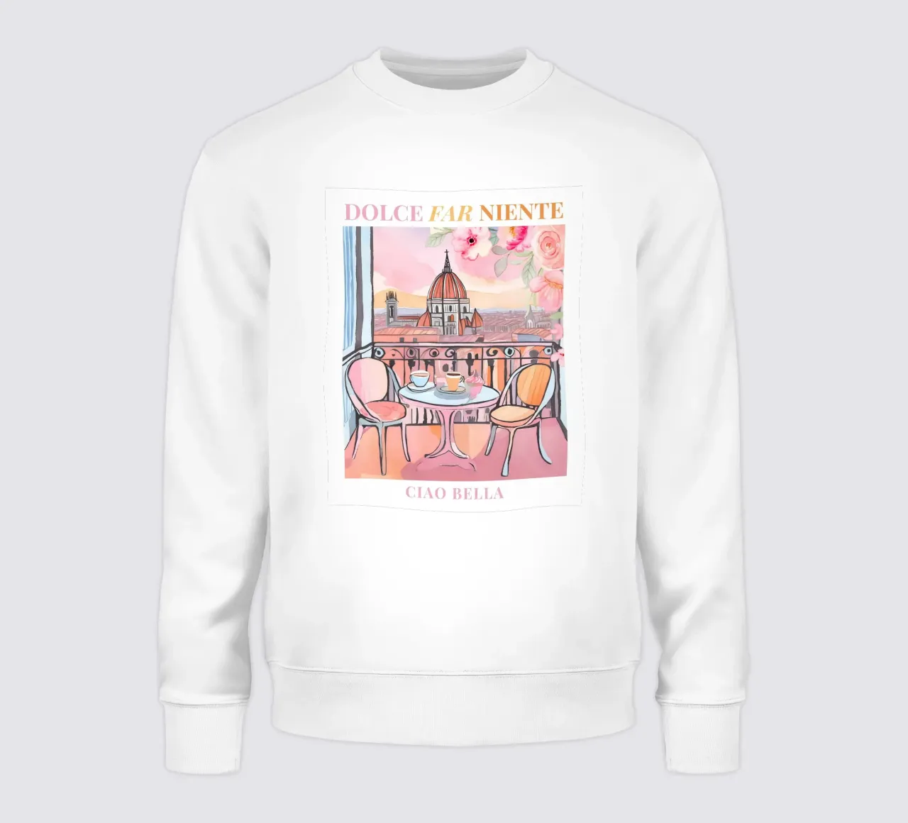Florenz Italien Druck Sweatshirt von Bella Studio