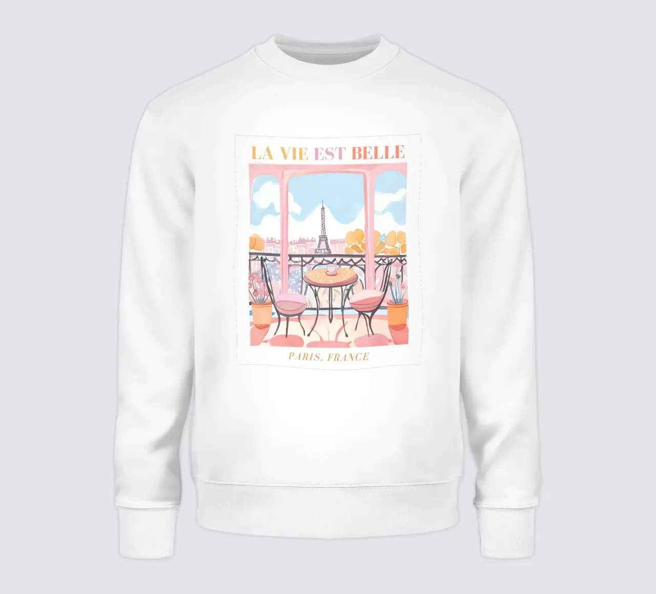 Parigi La Vie Est Belle felpa da Bella Studio