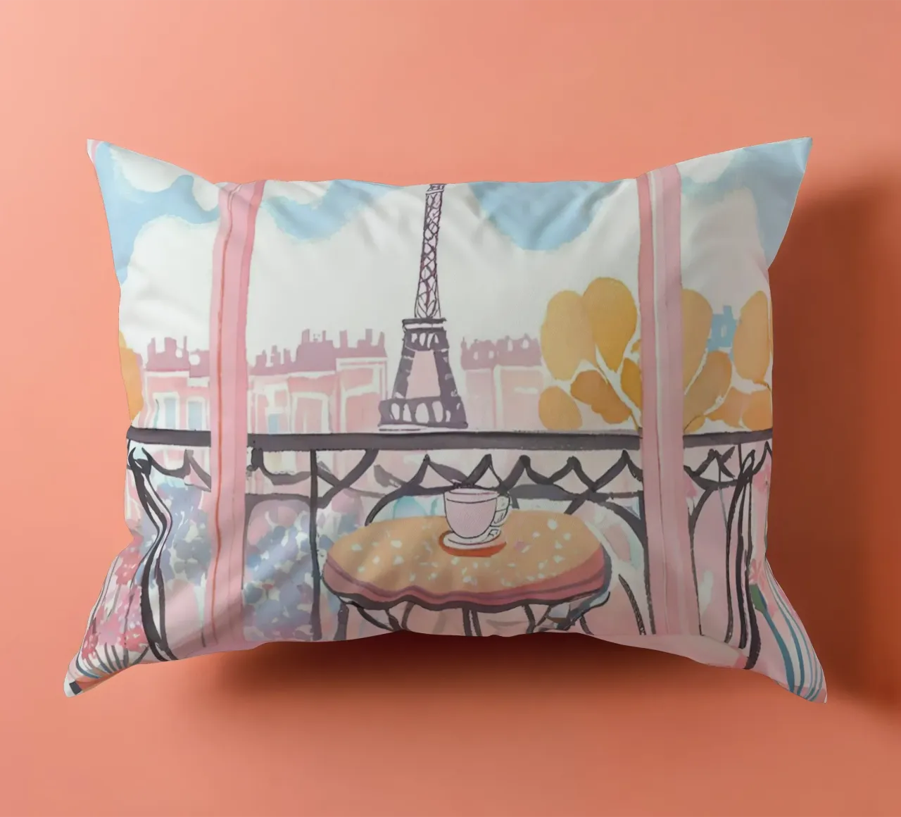 Parigi La Vie Est Belle cuscino da Bella Studio