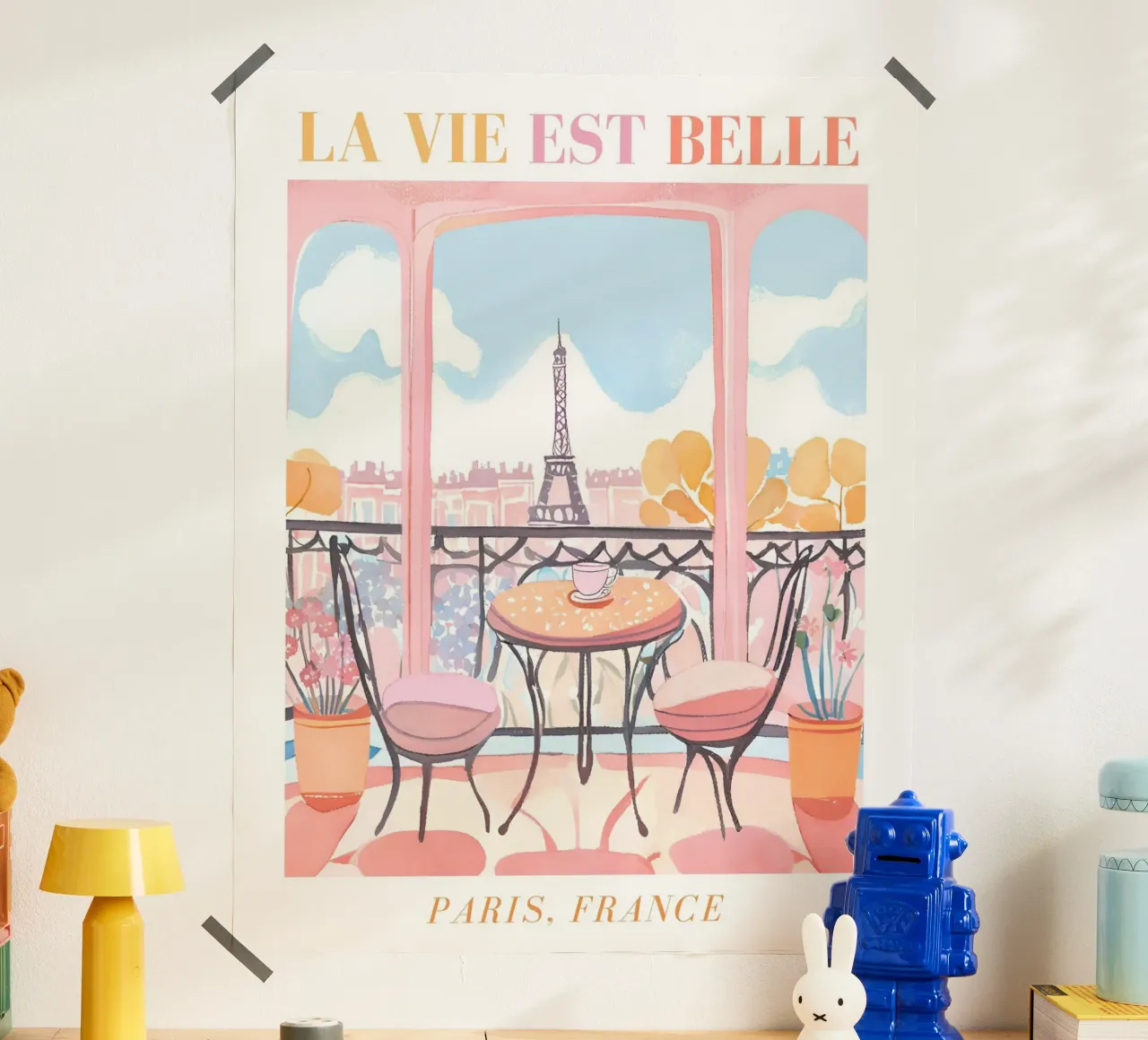 Parigi La Vie Est Belle carta hahnemühle da Bella Studio