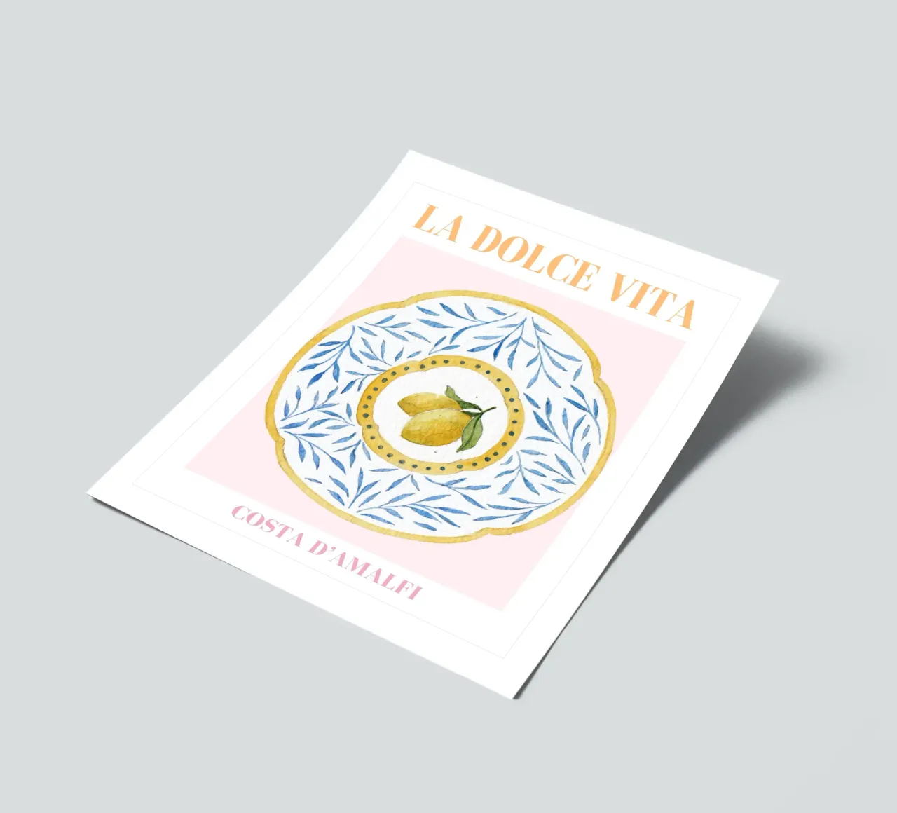 Zitrone Kunstdruck Stickerbogen von Bella Studio