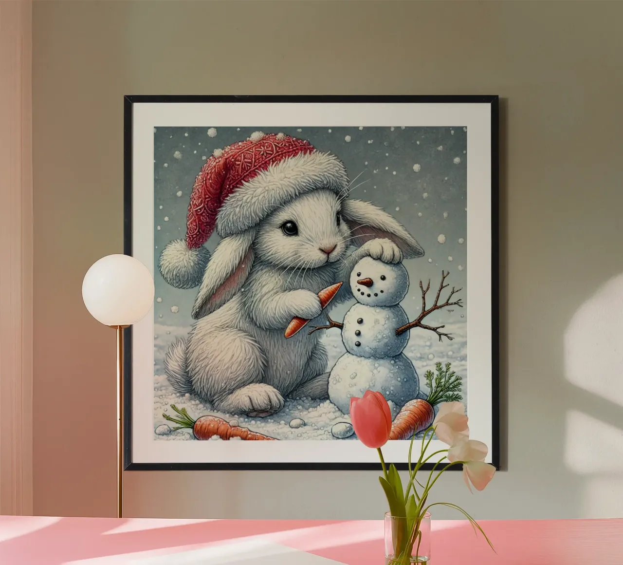 Eisbildhauer-Hase Hahnemühle von FluffyToons