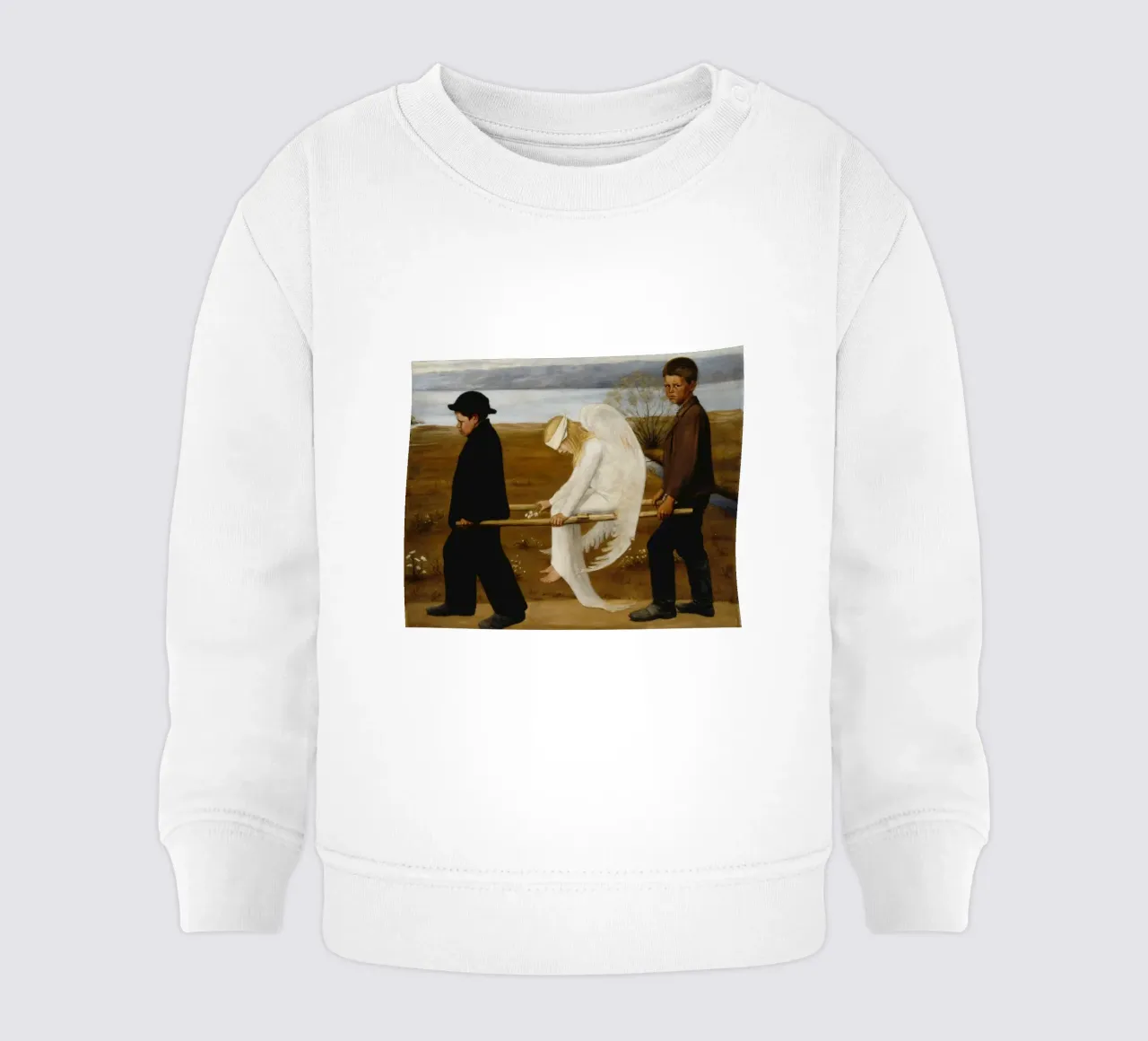 L'angelo ferito - Hugo Simberg felpa neonato da Timeless Artworks
