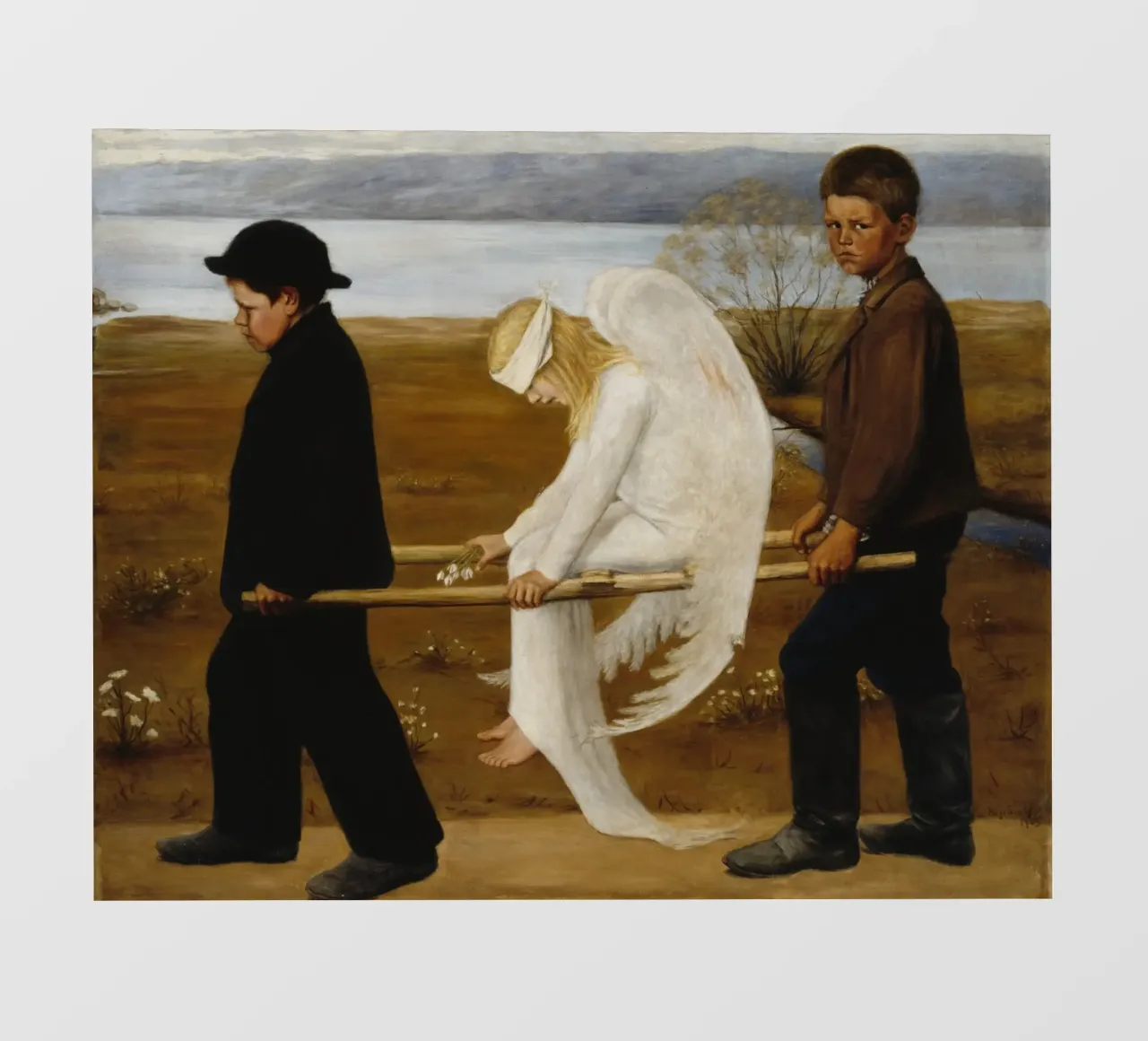 L'angelo ferito - Hugo Simberg pellicola backlit da Timeless Artworks