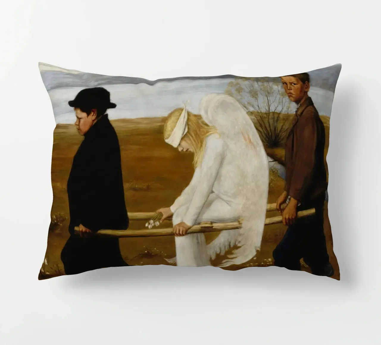 L'angelo ferito - Hugo Simberg cuscino da Timeless Artworks