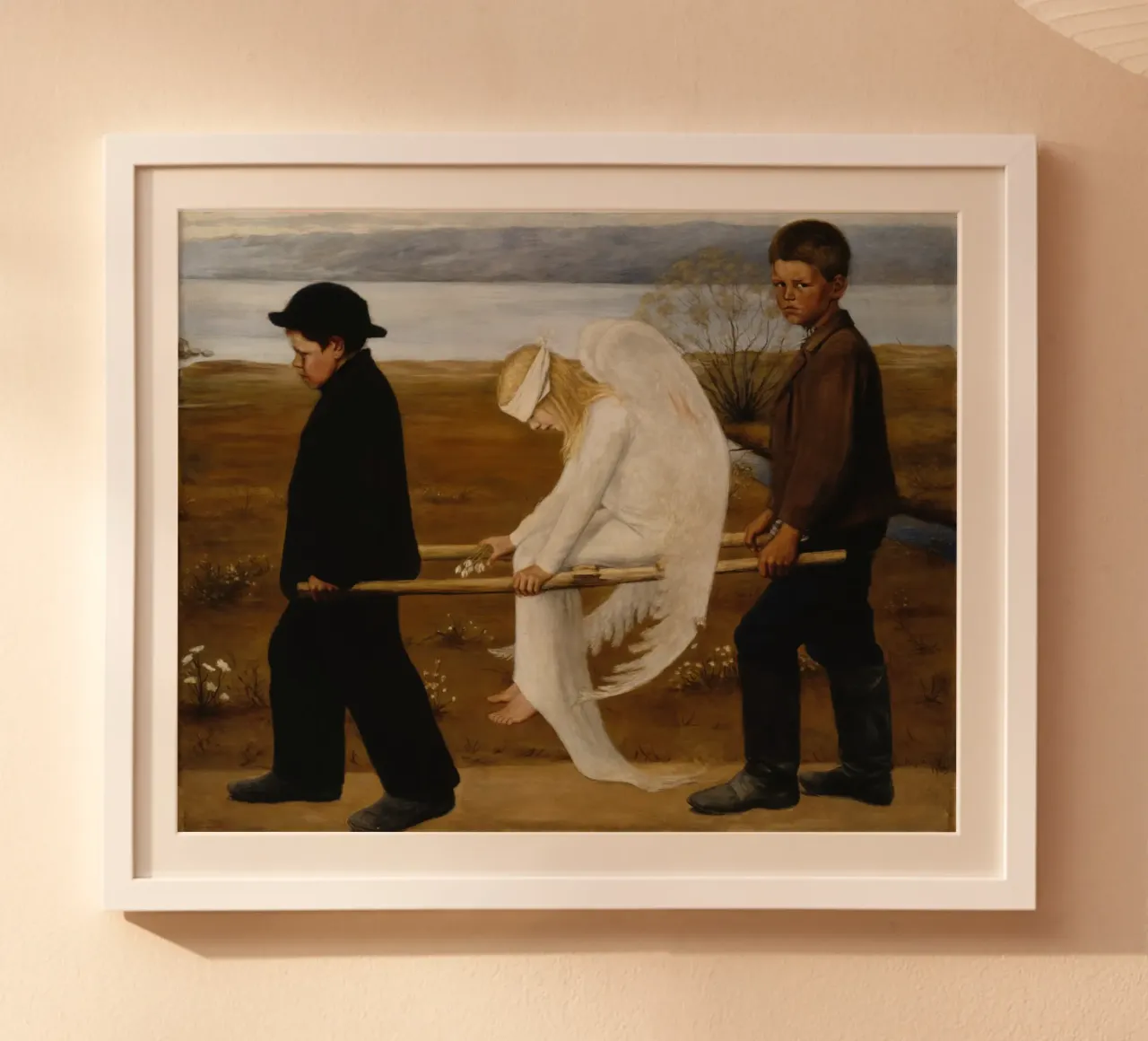 L'angelo ferito - Hugo Simberg carta hahnemühle da Timeless Artworks