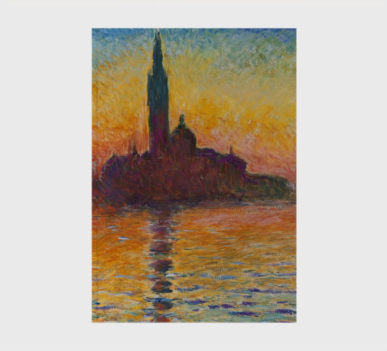 Claude Monet - San Giorgio Maggiore at Dusk (1908) notebook by Timeless Artworks