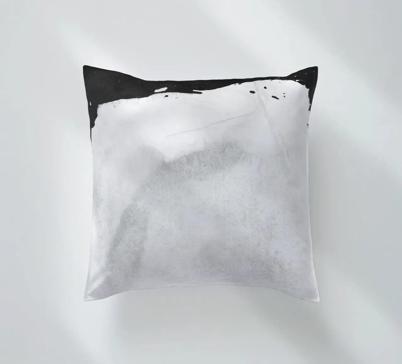 Paesaggio minimale in bianco e nero 01 cuscino da amini54