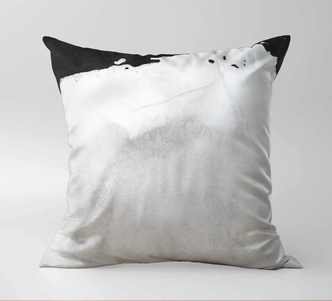 Paesaggio minimale in bianco e nero 01 cuscino da amini54