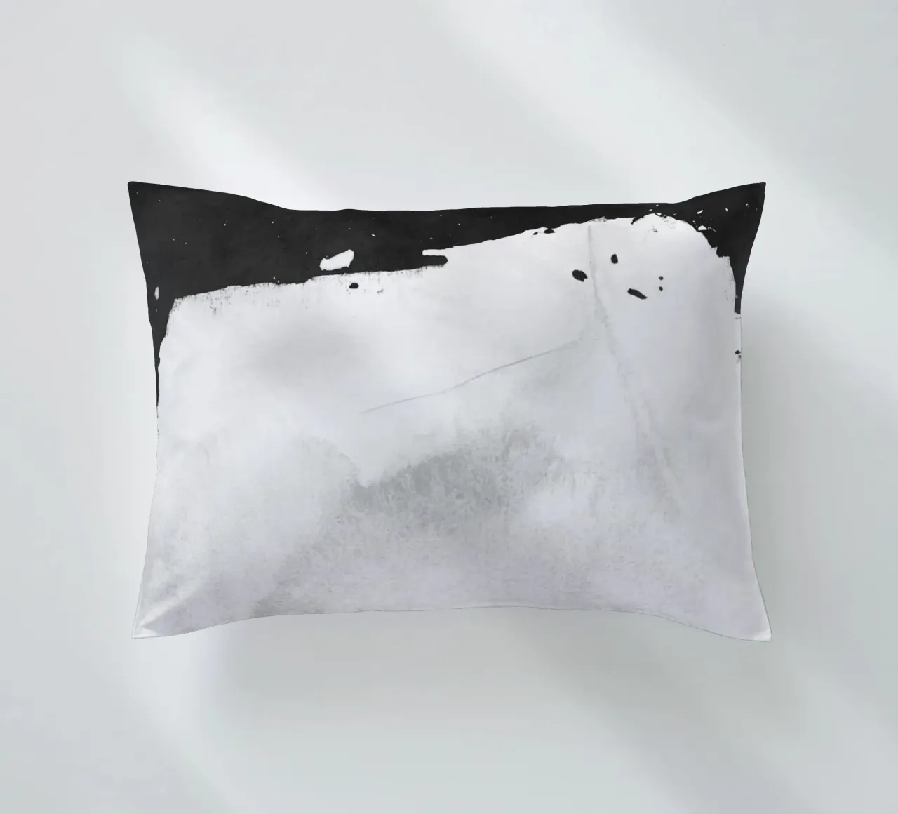 Paesaggio minimale in bianco e nero 01 cuscino da amini54